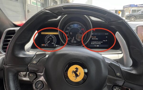 Réparation compteur Ferrari 458, FF, F12 – Affichage LCD défectueux