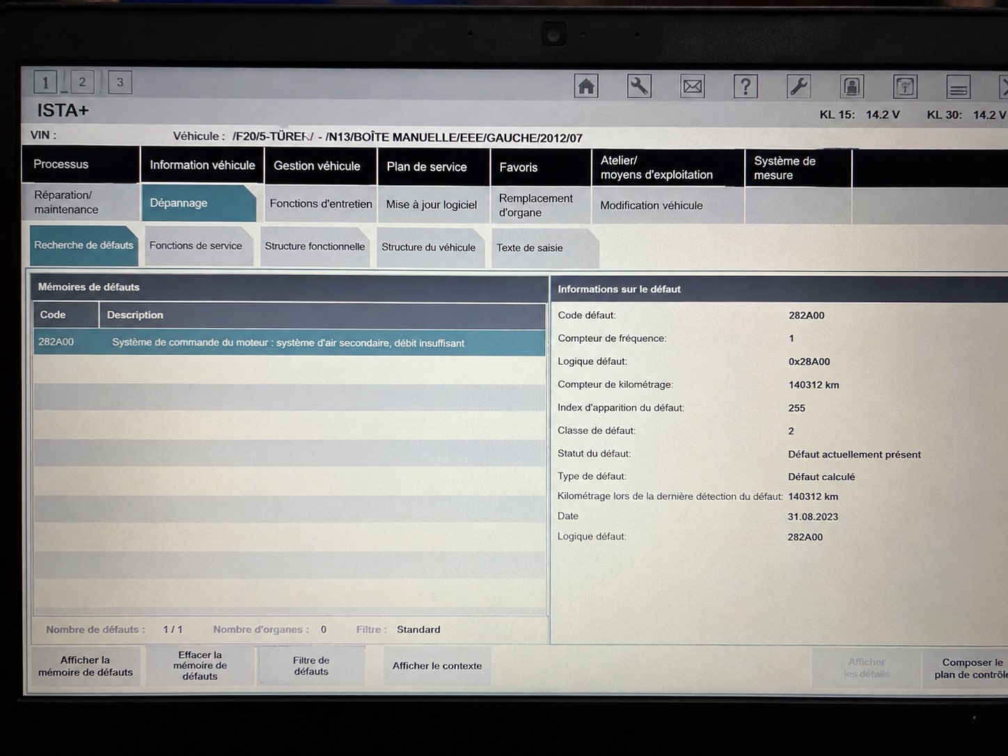 Correction du défaut AdBlue BMW – Code 282A00